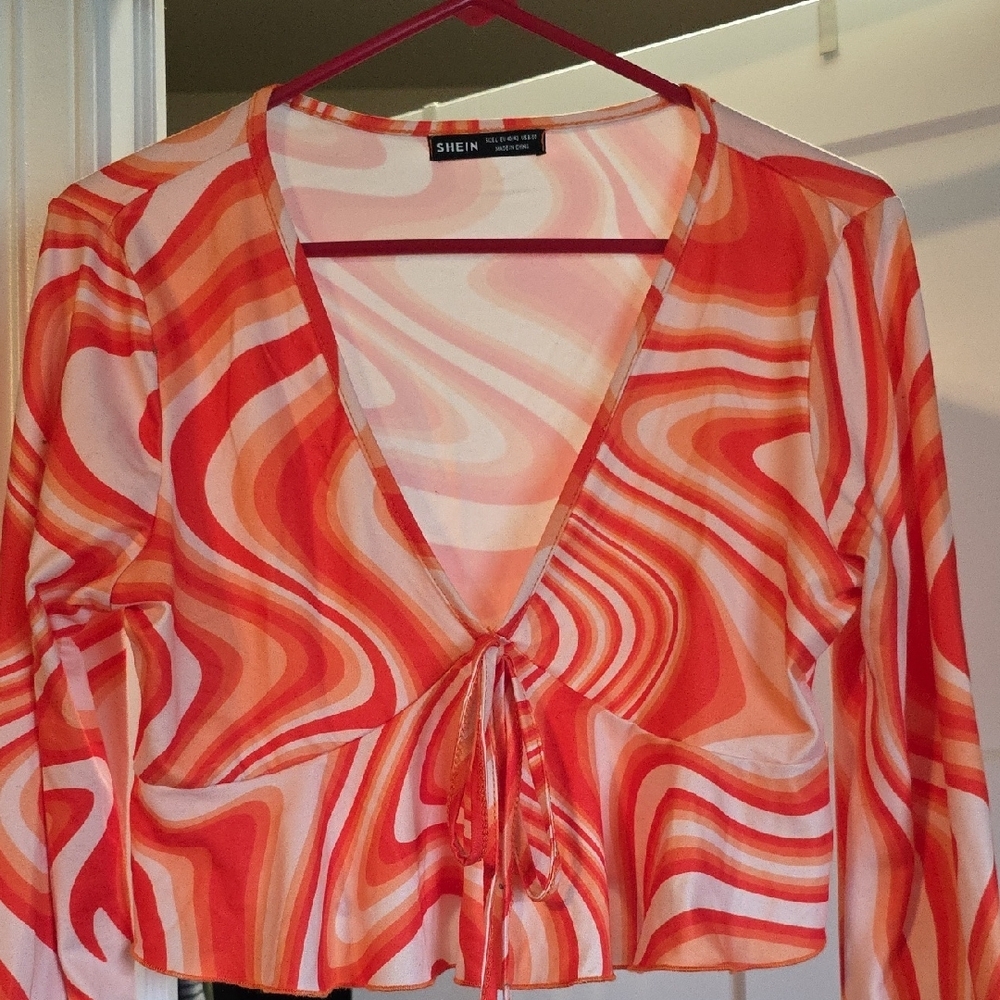 SHEIN Colorful Crop Tops Collection - Black, Brown, White, Orange - Picture 15 of 15